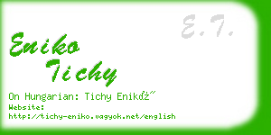 eniko tichy business card